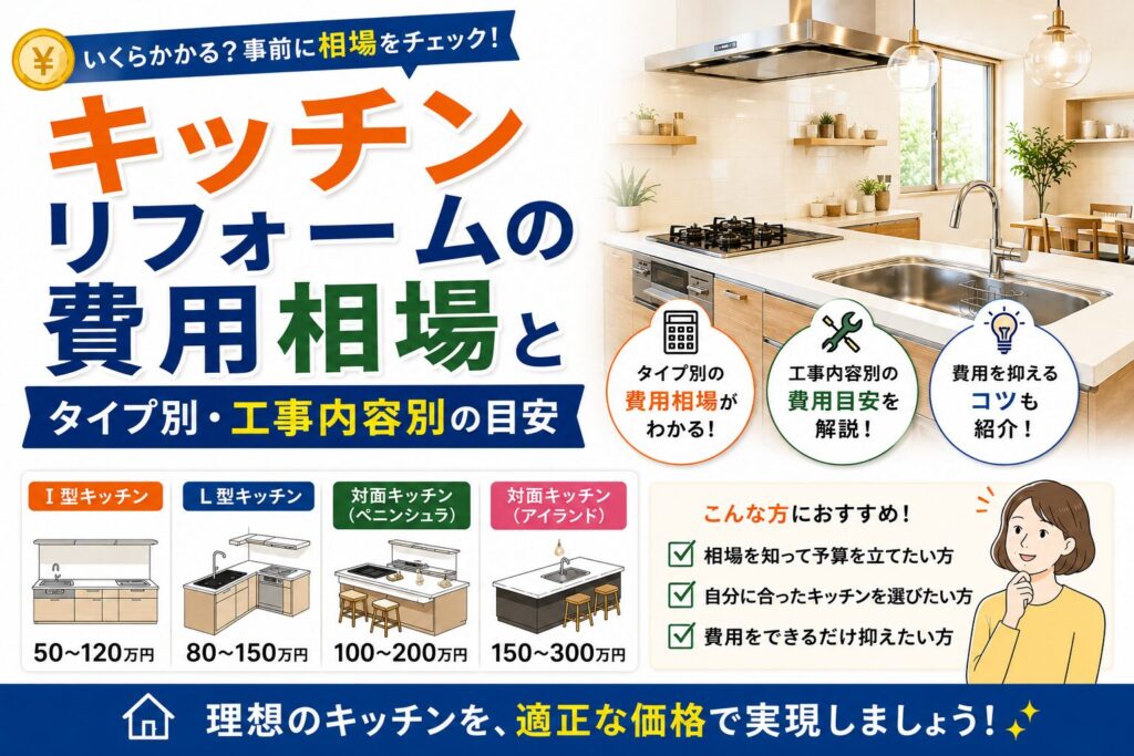キッチンリフォーム費用相場