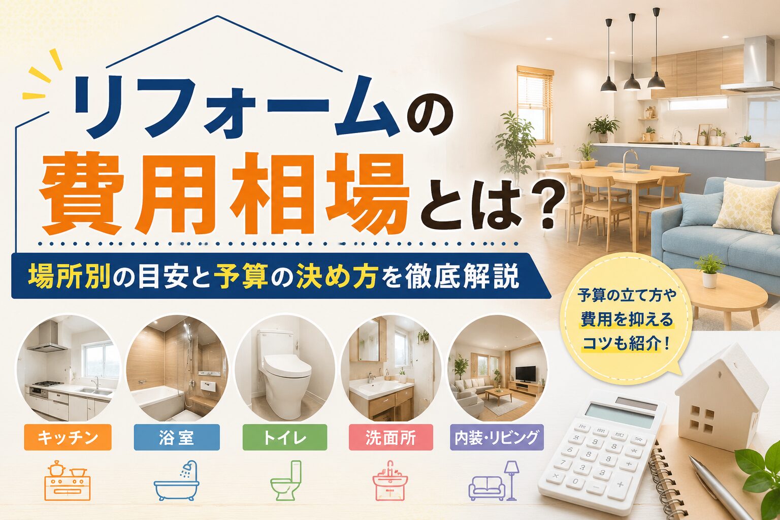 リフォームの費用相場とは？