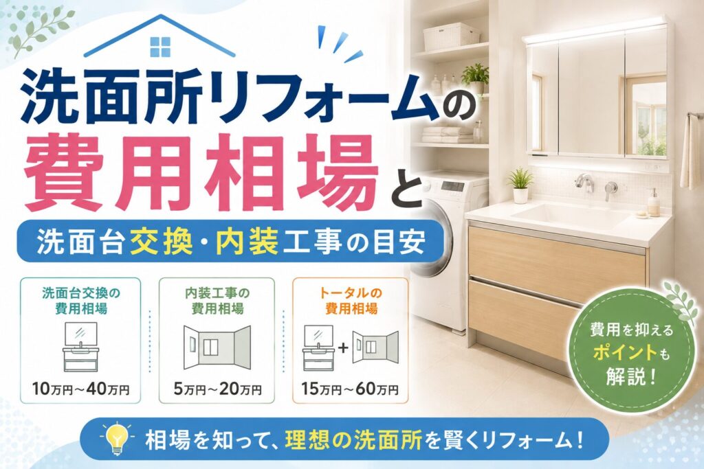 洗面所リフォーム費用相場_アイキャッチ